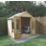 Forest Oakley 8' x 6' (Nominal) Apex Timber Summerhouse with Base