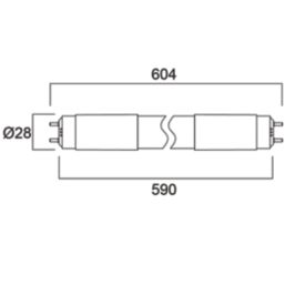 Sylvania TOLEDO NEOS G13 T8 LED Tube 900lm 6.6W 589mm (2')
