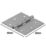 Magnodur Matt Silver Butt Hinge 60mm x 60mm 2 Pack