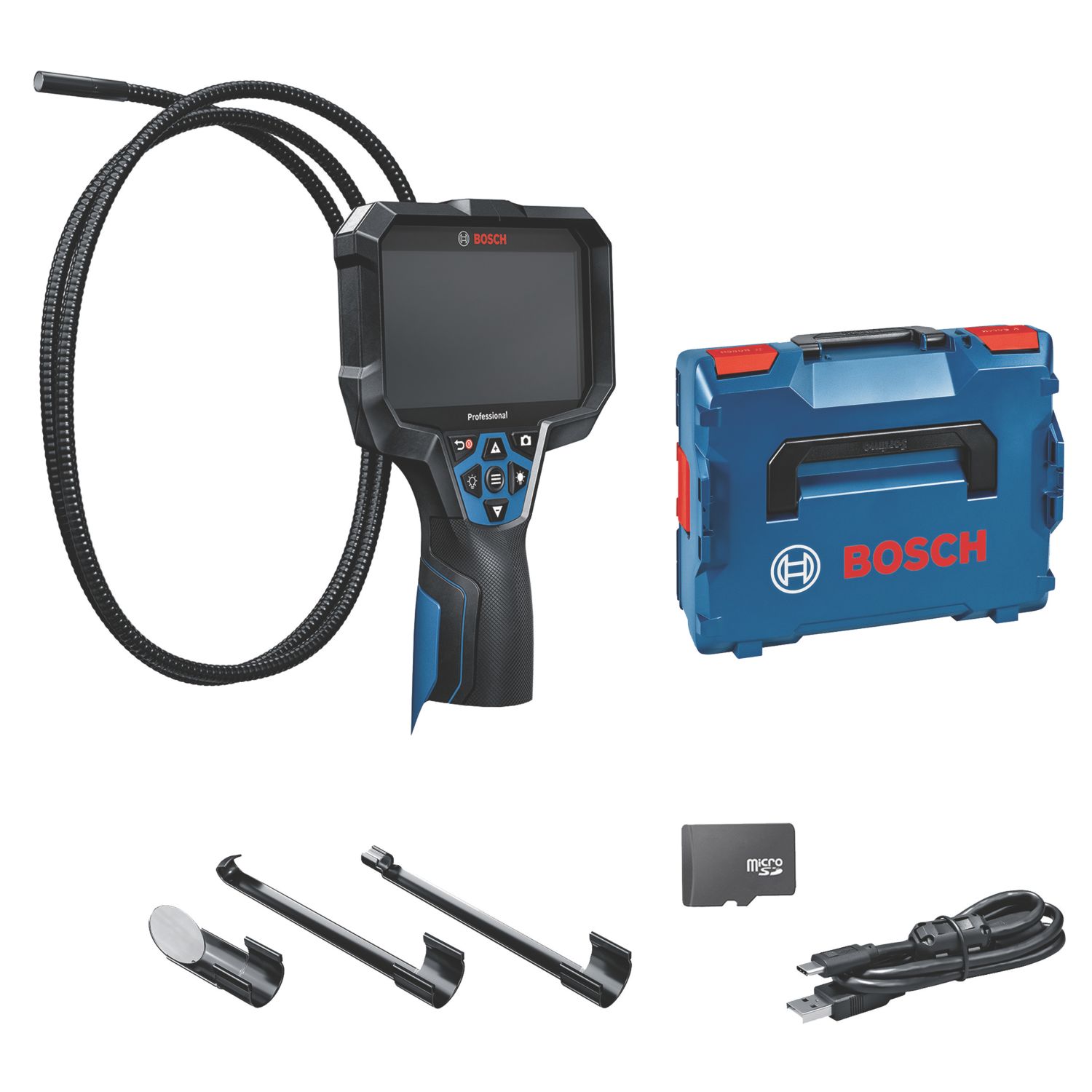 Bosch GIC 12V-5-27 C Professional Inspection Camera With 5" Colour Screen (890YE)