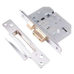 ERA  5 Lever Chrome Mortice Sashlock 64mm Case - 44mm Backset