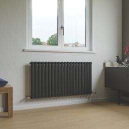 Ximax Fortuna 600mm x 1180mm 3062BTU Anthracite Horizontal Designer Radiator