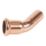 Flomasta  Copper Press-Fit Adapting 45° M-Profile Street Elbows 15mm x 15mm 2 Pack