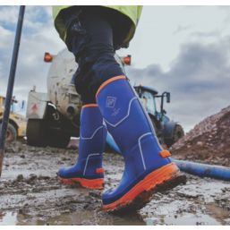 Muck Boots Grit S5 Size 6  Blue  Safety Wellies