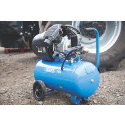Draper 29355 50Ltr Brushless Electric Direct Drive V-Twin Air Compressor 230V