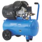 Draper 29355 50Ltr Brushless Electric Direct Drive V-Twin Air Compressor 230V