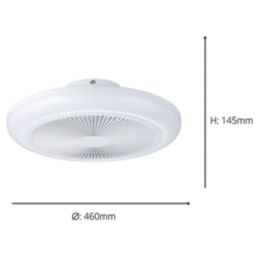 Eglo Sayulita 1 LED 460mm Ceiling Fan White/Grey 5.2W 3280lm
