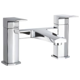 Bristan Elegance Chrome 150mm Deck Mounted Lever 2 Tap Holes Bath Mixer Tap