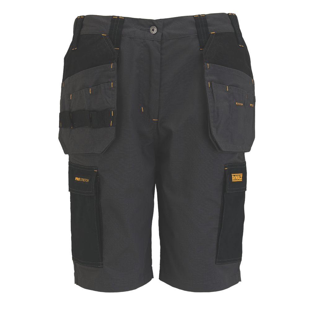 DeWalt Bonnie Womens Work Short Grey/Black Size 8 - Screwfix