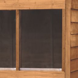 Forest 6' x 4' (Nominal) Pent Overlap Timber Shed with Assembly - Screwfix