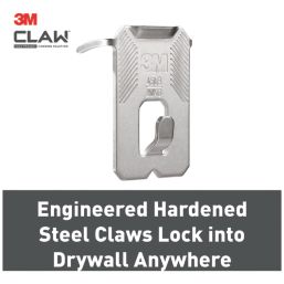 3M  Plasterboard Picture Hanger Silver 6 Pack