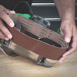 Trend AB/B75/60A 60 Grit Multi-Material Sanding Belts 457mm x 75mm 3 Pack