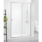 Triton Neo Six  Framed Rectangular Sliding Shower Door Chrome  1200mm x 1850mm