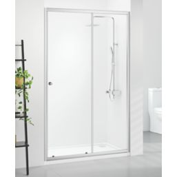 Triton Neo Six  Framed Rectangular Sliding Shower Door Chrome  1200mm x 1850mm