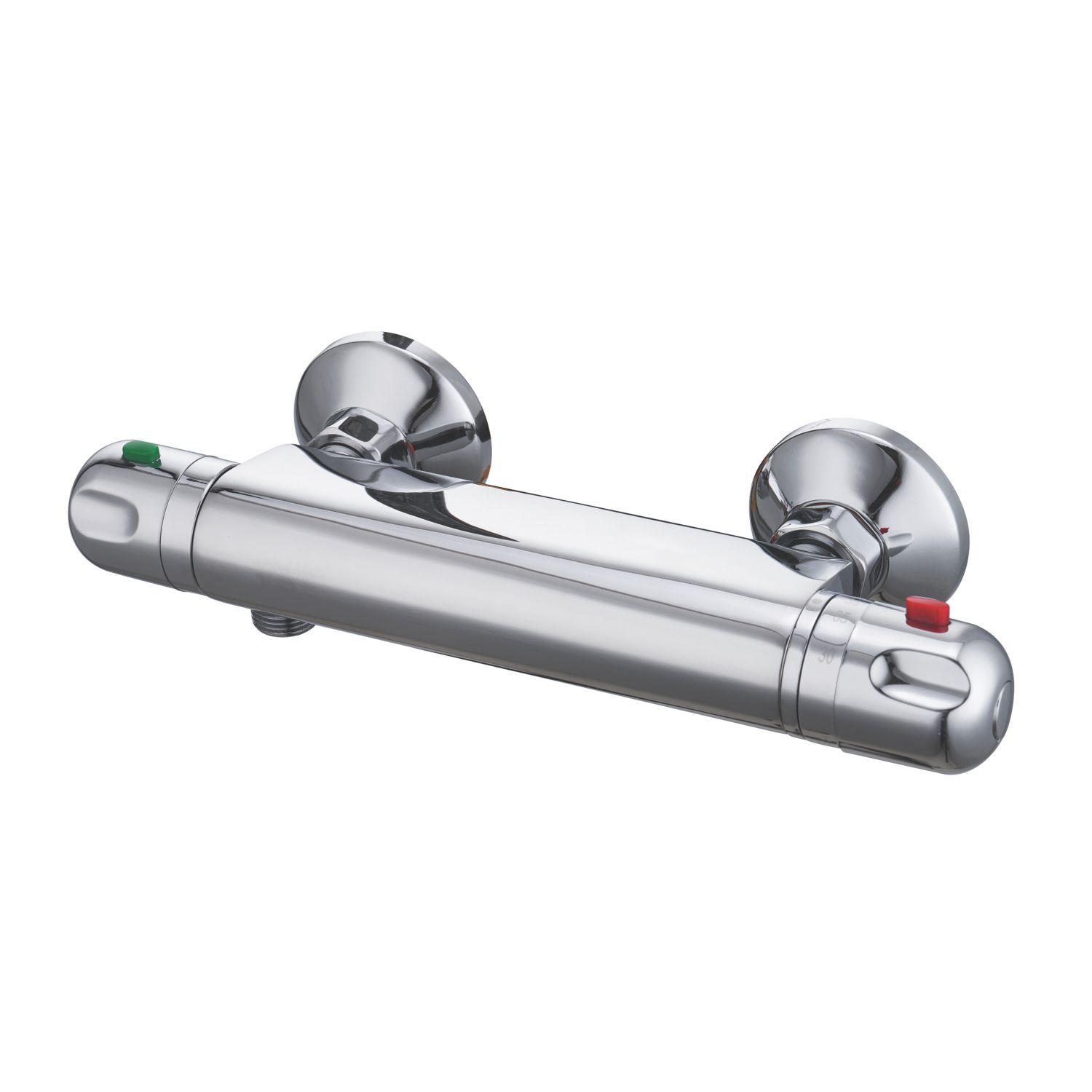 Swirl GAIL Exposed Single Outlet Thermostatic Silver Shower Mixer Valve (891TR)