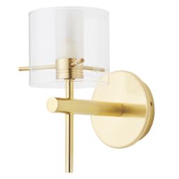 Spa Gene Wall Light Fitting Satin Brass
