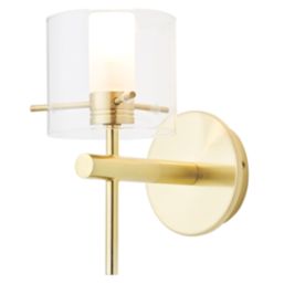 Spa Gene Wall Light Fitting Satin Brass