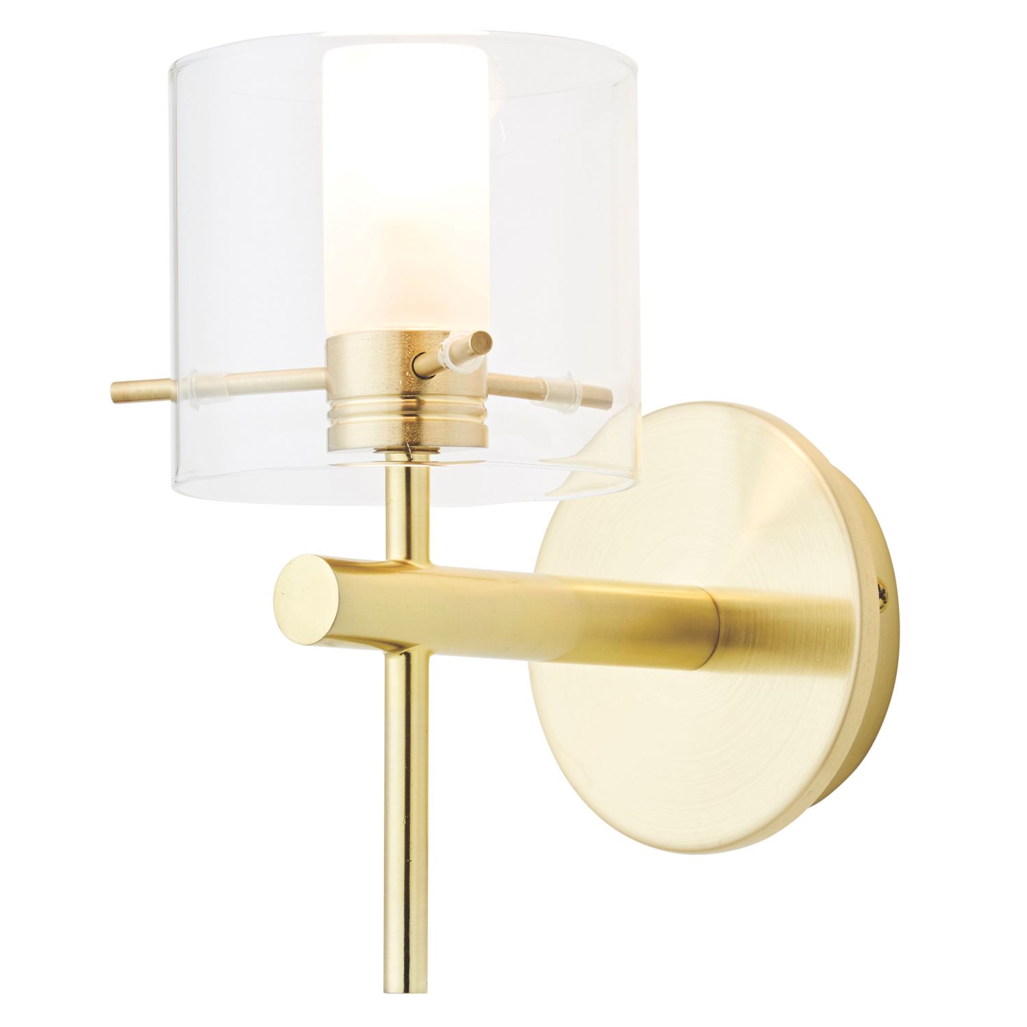Spa Gene Wall Light Fitting Satin Brass (891VJ)