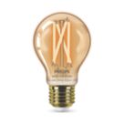 Philips Filament Amber E27 A60 LED Smart Light Bulb 7W 640lm