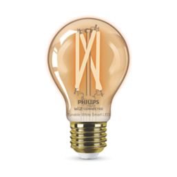 Philips Filament Amber E27 E27 A60 LED Smart Light Bulb 7W 640lm