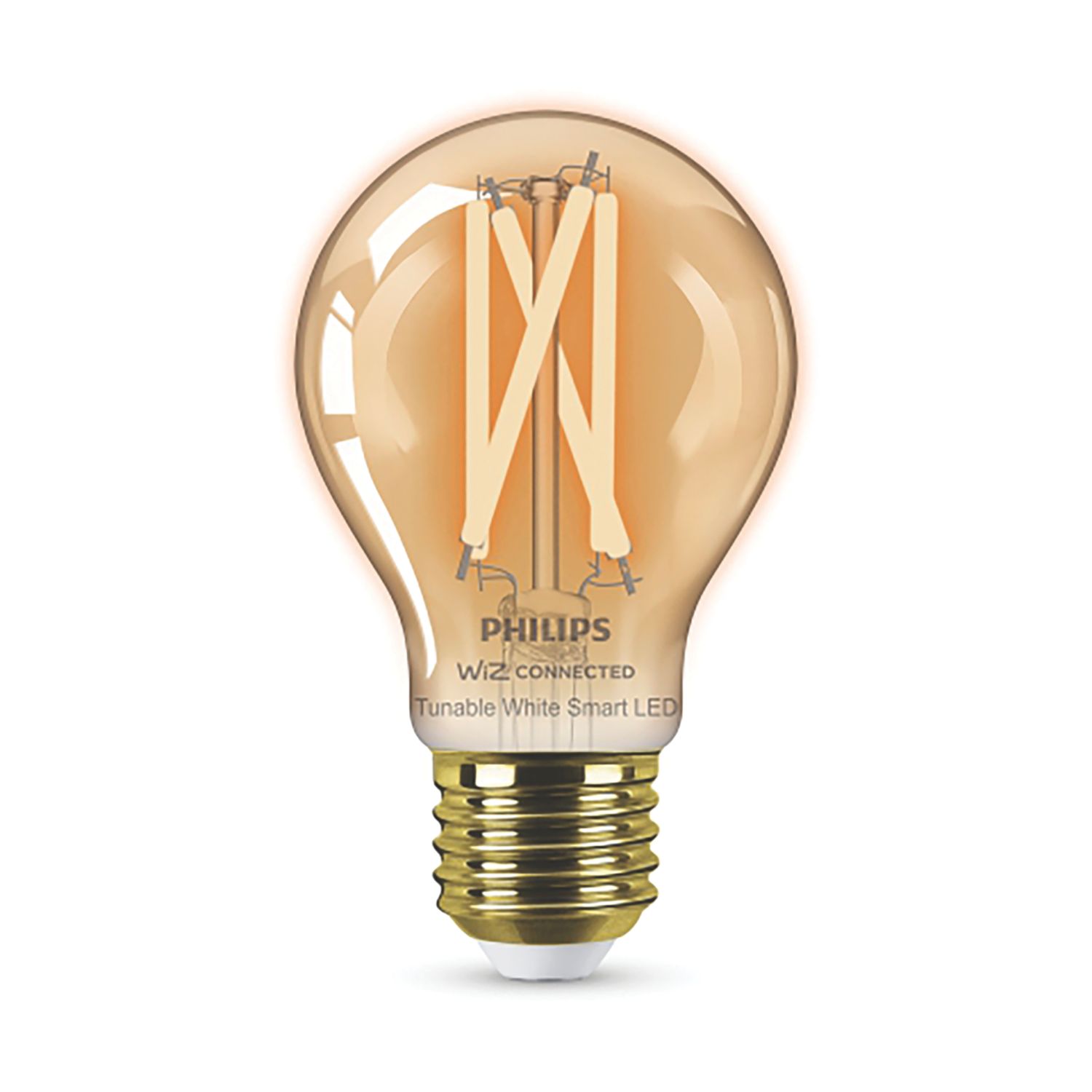 Philips Filament Amber E27 A60 LED Smart Light Bulb 7W 640lm (891VR)