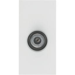 British General  Modular F-Type Satellite Socket White