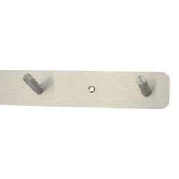 Essentials 6-Hook Rail Satin Stainless Steel 650mm x 45mm