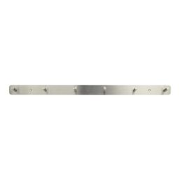 Essentials 6-Hook Rail Satin Stainless Steel 650mm x 45mm