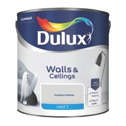 Dulux  2.5Ltr Polished Pebble Matt Emulsion  Paint