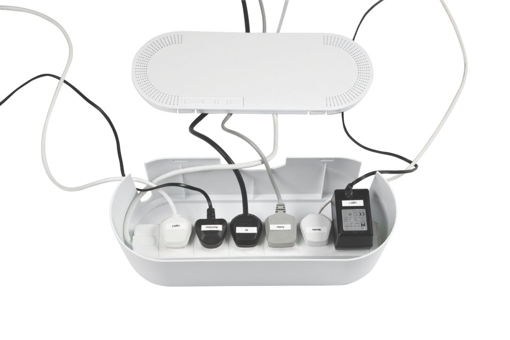 D-Line Cable Organizer Tray – reclaim wasted desk & floor space