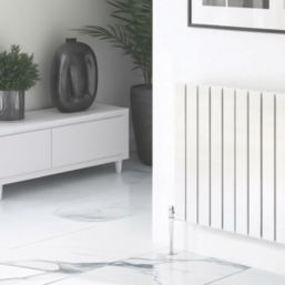 Reina Harley Double 600mm x 770mm 2822BTU White Horizontal Designer Radiator