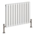 Reina Harley Double 600mm x 770mm 2822BTU White Horizontal Designer Radiator