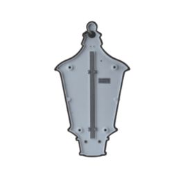 Lutec Cotswold Outdoor Half Lantern Wall Light With PIR Sensor Black