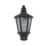 Lutec Cotswold Outdoor Half Lantern Wall Light With PIR Sensor Black