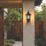 Lutec Cotswold Outdoor Half Lantern Wall Light With PIR Sensor Black