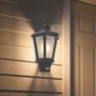 Lutec Cotswold Outdoor Wall Light With PIR Sensor Black