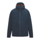 Regatta Shorebay Waterproof Jacket Navy / Tigerlilly Orange Medium Size 46.4" Chest