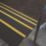 COBA  Black/Yellow GRP Stair Tread 1.5m x 345mm x 55mm