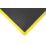 COBA Bubblemat Anti-Fatigue Floor End Mat Black/Yellow 0.9m x 0.6m x 14mm