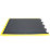 COBA Europe Bubblemat Anti-Fatigue Floor End Mat Black / Yellow 0.9m x 0.6m x 14mm