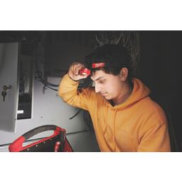 Milwaukee TRUEVIEW  LED Slim Headlamp Black/Red 350lm