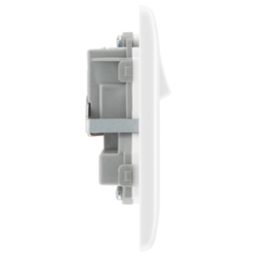 British General 800 Series 13A 2-Gang DP Switched Socket White
