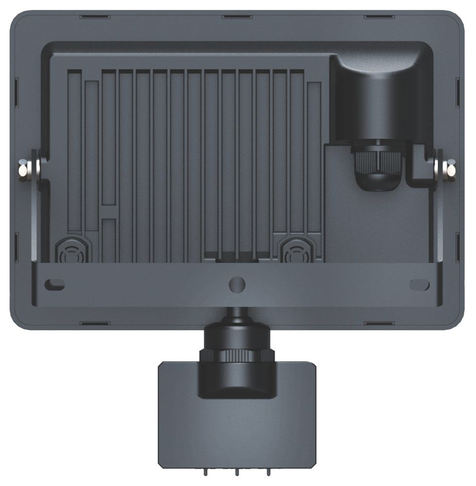 LAP Weyburn Outdoor LED Floodlight With PIR Sensor Black 30W 3000lm  Screwfix