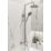 ETAL Santana Rear-Fed Exposed Polished Chrome Thermostatic Mixer Shower with Bath Filler