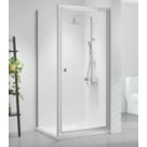 Triton Neo Six  Framed Square Pivot Door Shower Enclosure  Chrome  800mm x 800mm x 1850mm