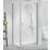 Triton Neo Six  Framed Square Pivot Door Shower Enclosure  Chrome  800mm x 800mm x 1850mm