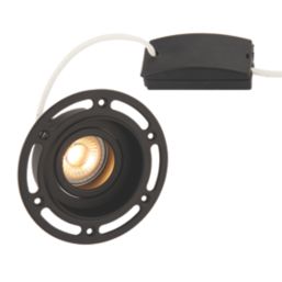 Saxby Trimless Tilt  Recessed Downlight Matt Black