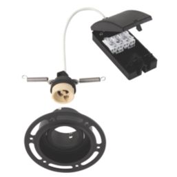 Saxby Trimless Tilt  Recessed Downlight Matt Black