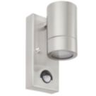 Saxby Atlantis Outdoor Wall Light With PIR Sensor Brushed Stainless Steel