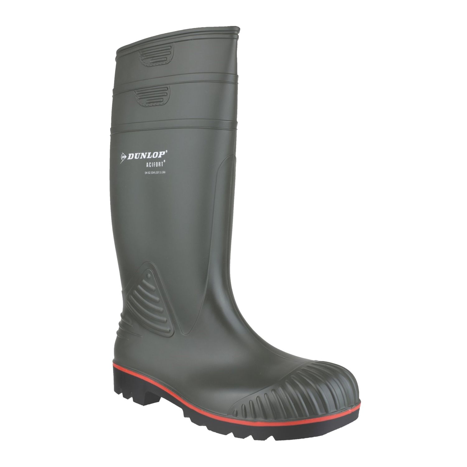 Dunlop Acifort Size 10.5 Green Occupational Wellies (892XH)
